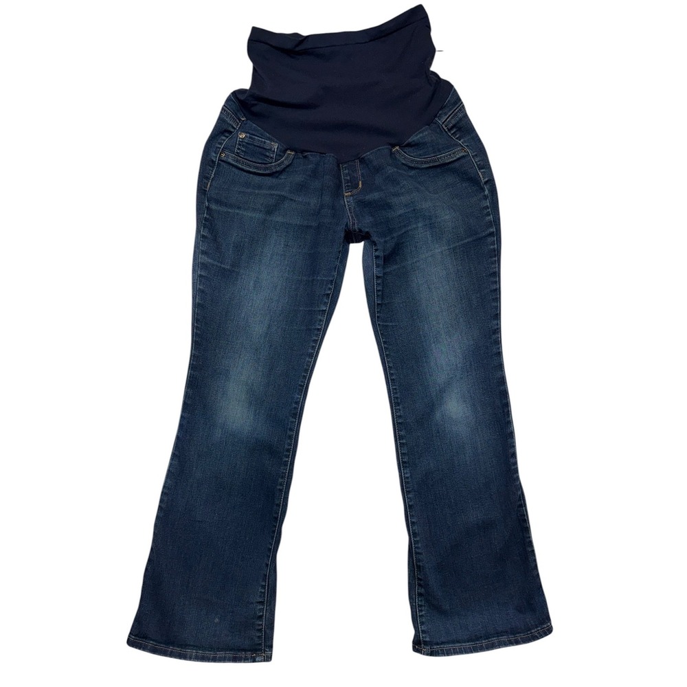 Indigo Blue Maternity Jeans PL Dark Wash Bootcut Secret Fit Belly 92152